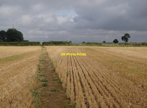 Photo 6"x4" Footpath north of Glapwell Glapwell c2012