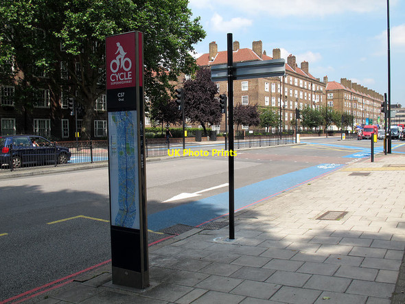 Photo 6"x4" Cycle Superhighway 7 at Kennington Westminster c2012