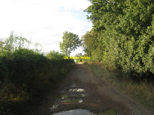 Photo 6"x4" Track to Happylands Farm North Owersby c2012