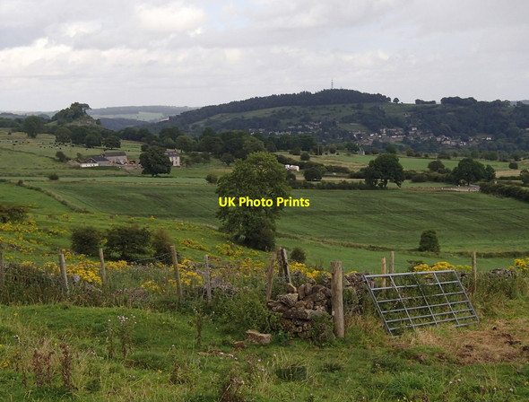Photo 6"x4" Hillside fields above the B5035 Wirksworth c2012