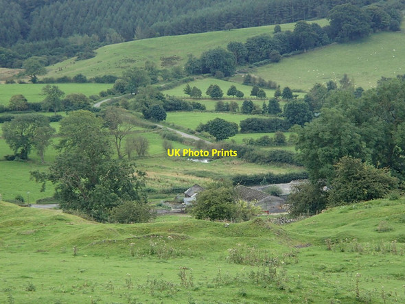 Photo 6"x4" Sycamore Farm from above Wirksworth c2012
