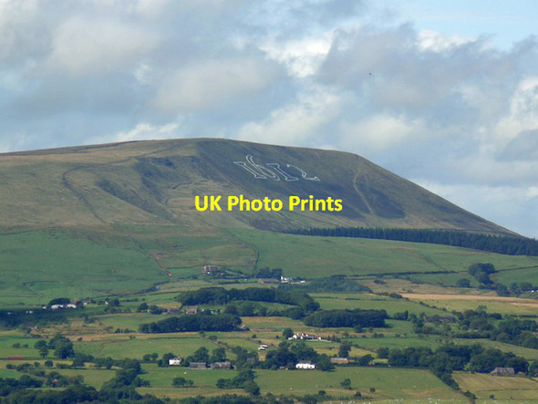 Photo 6"x4" Pendle with numbers Barley Green\/SD8140 c2012