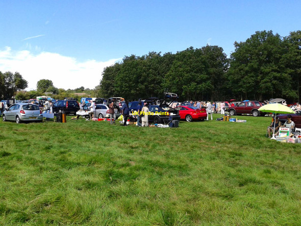 Photo 6"x4" Car boot sale at Stoke Poges Hollybush Hill\/SU9884 c2012