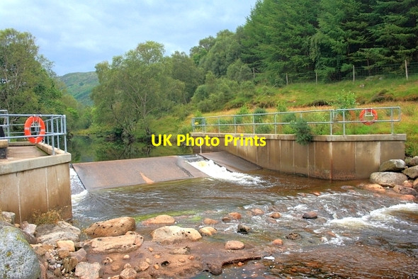 Photo 6"x4" Weir on the Strontian River Anaheilt c2012