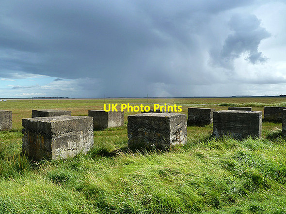 Photo 6"x4" World War 2 invasion defences Beal\/NU0642 c2012