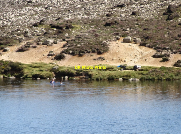 Photo 6"x4" Swimmers in the Blue Lough Attical c2012
