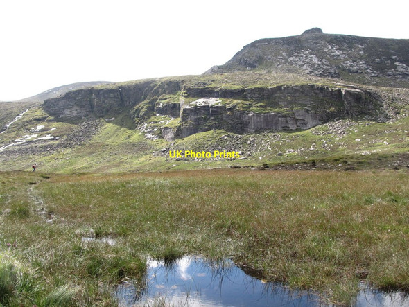 Photo 6"x4" Bog land at the outlet of the Blue Lough Attical c2012
