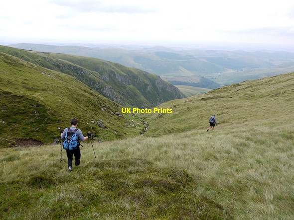 Photo 6"x4" Upper part of Bizzle Burn Mid Hill\/NT9021 c2012