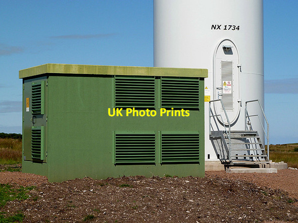 Photo 6"x4" The base of turbine T19 at Drone Hill Wind Farm Grantshouse c2012