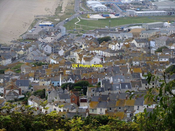 Photo 6"x4" Portland roofscape (3) Fortuneswell c2012