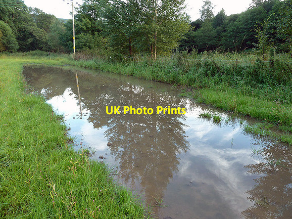 Photo 6"x4" A flooded field at Caddonfoot Caddonlee c2012