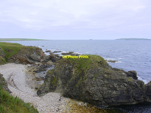 Photo 6"x4" Beach at Muckle Castle Upper Sanday c2012