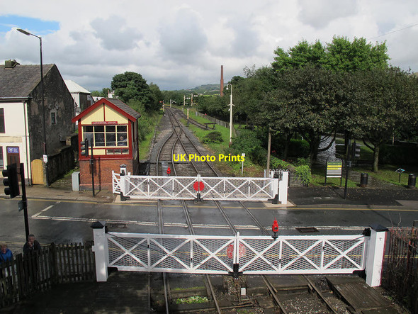 Photo 6"x4" Level crossing on Bridge Street Ramsbottom c2012