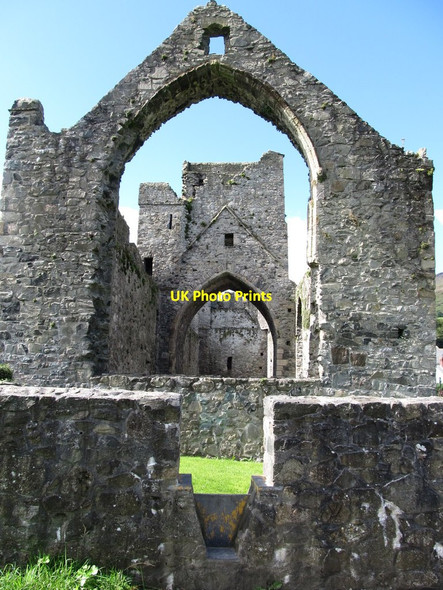 Photo 6"x4" The east window of Carlingford Abbey Carlingford c2012