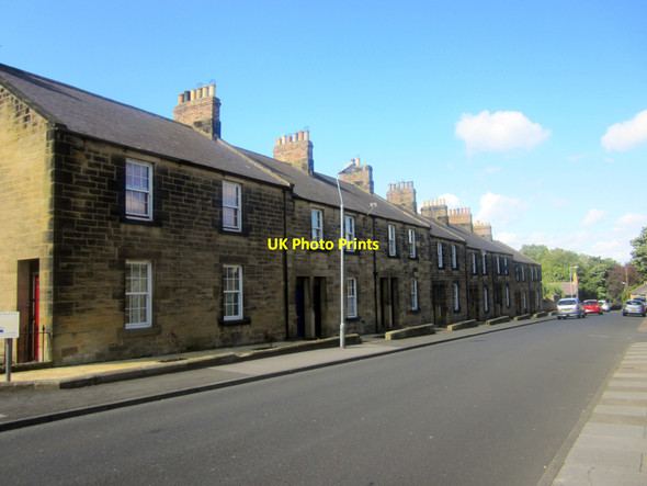 Photo 6"x4" Terraced houses on Waggonway Road, Alnwick Alnwick c2012