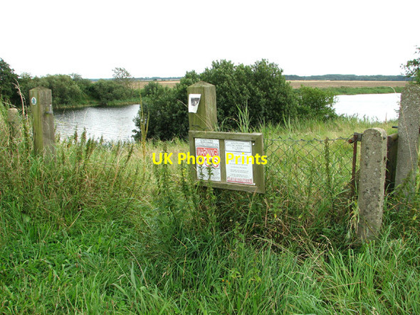 Photo 6"x4" Path along the Relief Channel by Wiggenhall Bridge Saddle Bow\/TF6015 c2012