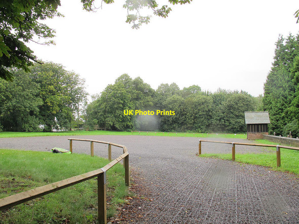 Photo 6"x4" All Saints church car park Daresbury c2012