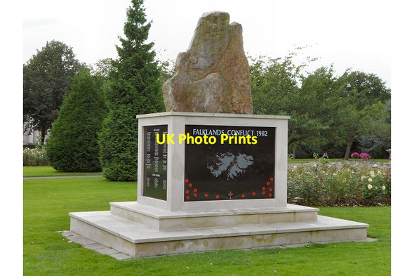 Photo 6"x4" Falklands War Memorial, Alexandra Garden Cardiff\/Caerdydd c2012