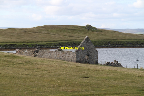Photo 6"x4" Ruined Church Burravoe\/HU5279 c2012
