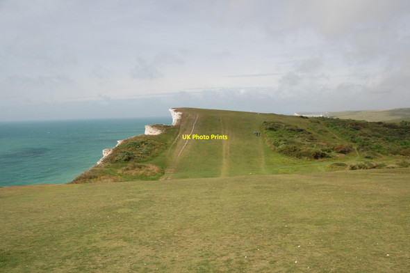 Photo 6"x4" The South Downs Way Birling Gap c2012