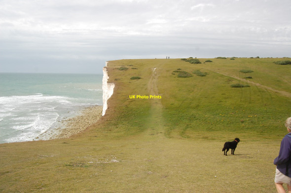 Photo 6"x4" The South Downs Way Birling Gap c2012
