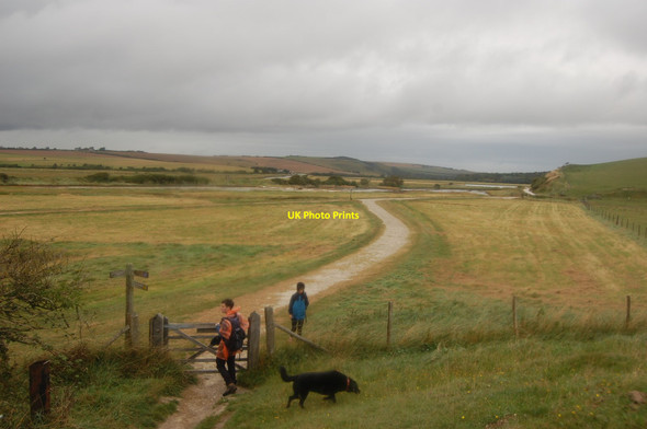 Photo 6"x4" The South Downs Way Exceat c2012