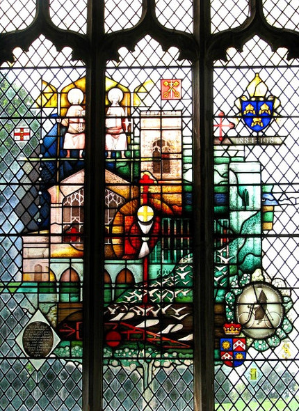 Photo 6"x4" The church of SS Peter & Paul - south aisle window Edgefield\/TG0934 c2008