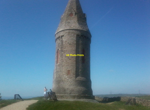 Photo 6"x4" Hartshead Pike Tower Mossley\/SD9701 c2012