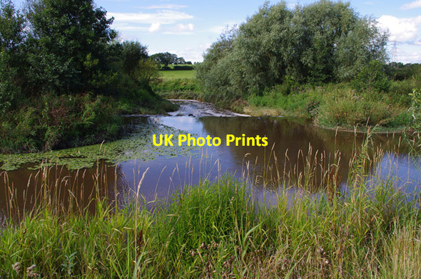 Photo 6"x4" Lock 8 weir, Ribble Link Lea\/SD4930 c2012
