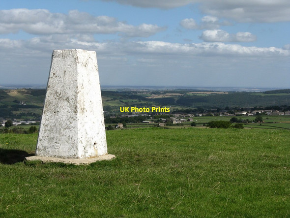 Photo 6"x4" Trig Point looking east Stocksbridge c2012