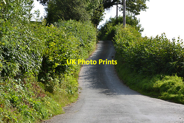 Photo 6"x4" Minor road heading for Cwm Tafalog Cwm-Cewydd c2012