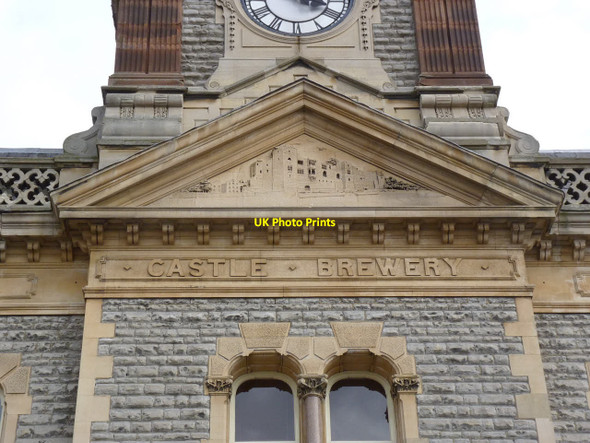 Photo 6"x4" Castle Brewery, facade detail  Newark-on-Trent c2012