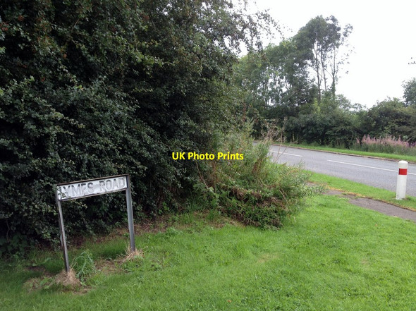 Photo 6"x4" Lymes Road sign, Keele Seabridge c2012