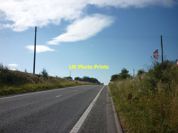Photo 6"x4" Looking up to former A1 slip road Knottingley c2012