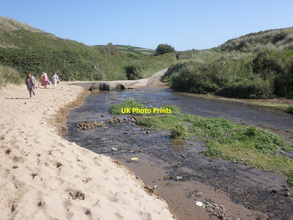 Photo 6"x4" Stream, Croyde Bay Croyde Bay\/SS4339 c2012