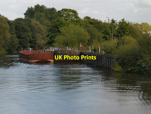 Photo 6"x4" River Weaver from Winnington Bridge Northwich c2012