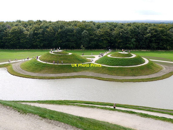 Photo 6"x4" Viewing mounds at south entrance to Northumberlandia Shotton\/NZ2278 c2012