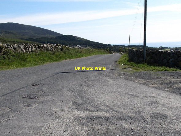 Photo 6"x4" Head Road at its junction with Oldtown Road Annalong c2011