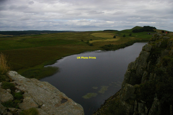 Photo 6"x4" Crag Lough from Highshields Crag Birkshaw\/NY7765 c2012