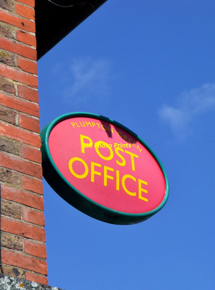 Photo 6"x4" Plumpton Green post office sign Plumpton Green c2012