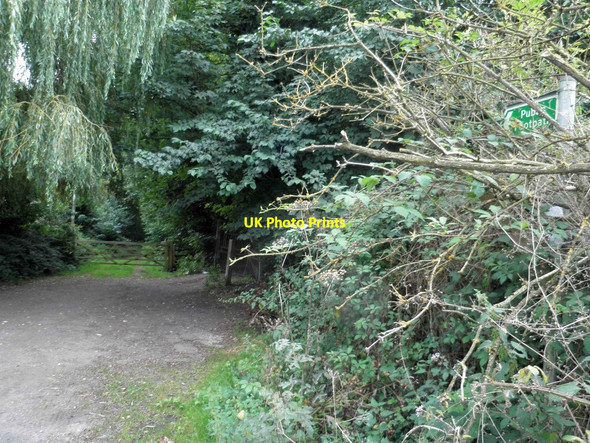 Photo 6"x4" Spot the public footpath sign Dunsville c2012