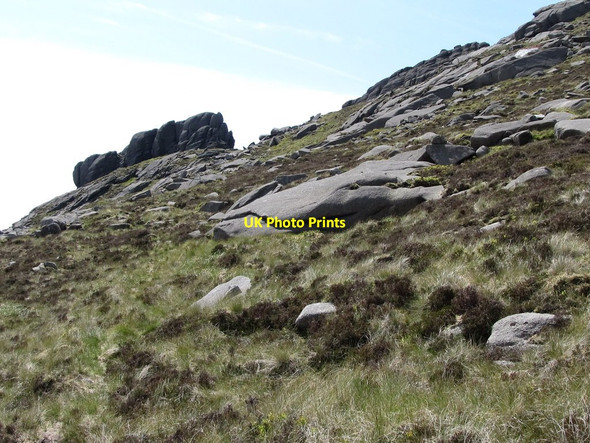 Photo 6"x4" The final stretch of the climb to the summit ridge of Slieve Binnian Attical c2011