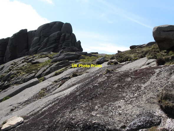 Photo 6"x4" Approaching a col in the summit ridge of Slieve Binnian Attical c2011