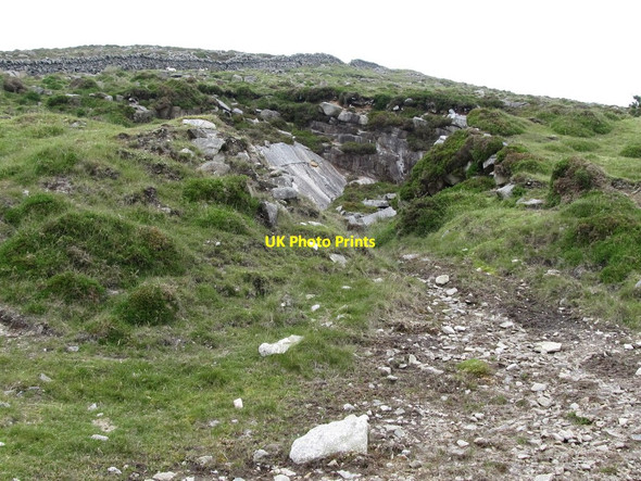 Photo 6"x4" A disused working on the slopes of Moolieve Attical c2011