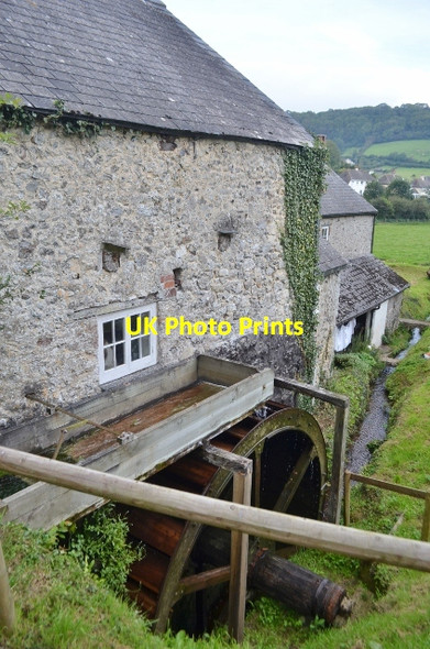 Photo 6"x4" Manor Mill - Overshot Wheel Branscombe c2012