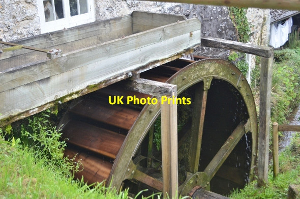 Photo 6"x4" Manor Mill - Overshot Wheel Branscombe c2012 P1