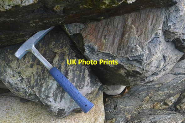 Photo 6"x4" Slickenlines in the Metasediments New Downs\/SW3631 c2012