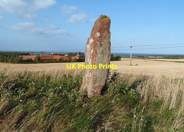 Photo 6"x4" Easter Broomhouse Standing Stone Dunbar c2012