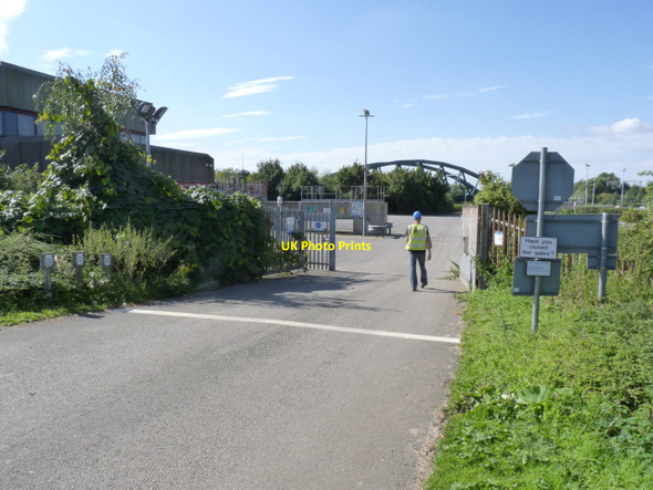 Photo 6"x4" Entrance to sewage works  Newark-on-Trent c2012