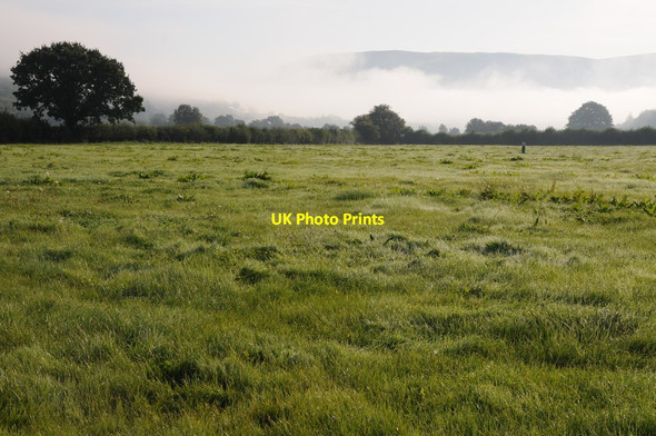 Photo 6"x4" Mist in the Wye valley Builth Wells\/Llanfair-Ym-Muallt c2012